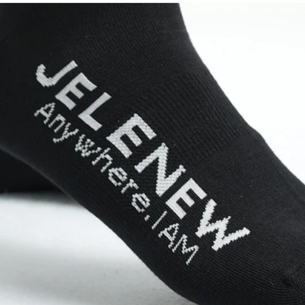 Jelenew Athletic Merino Logo Women Socks Black Size X-Small